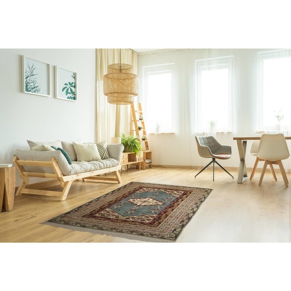 Turkish Rug, 5x7, Hand Knotted Vintage Oriental Carpet - Picture 2 of 10